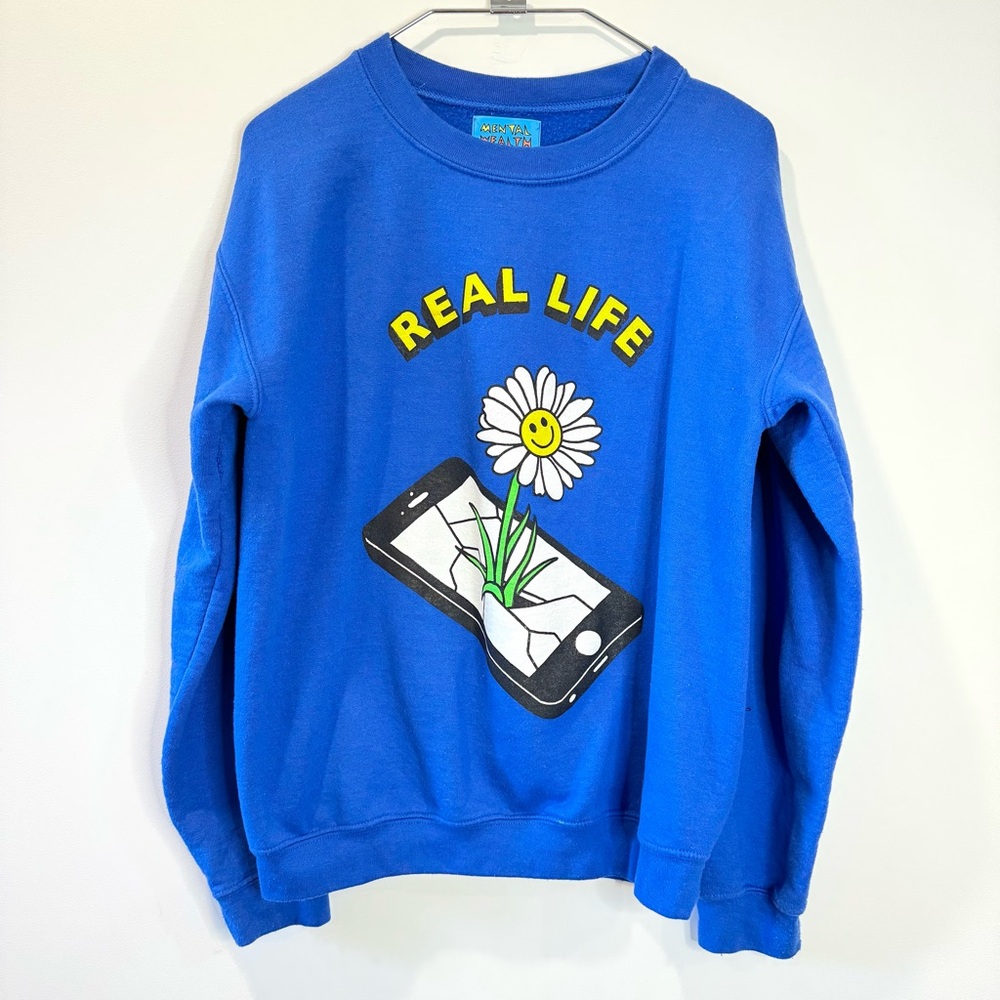 🛍️4 for 20$ / Mental Wealth by Pony  Phone Design / Blue /  M